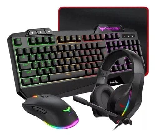Combo Havit Magic Eagle,diadema,pad Mouse,teclado y Mouse