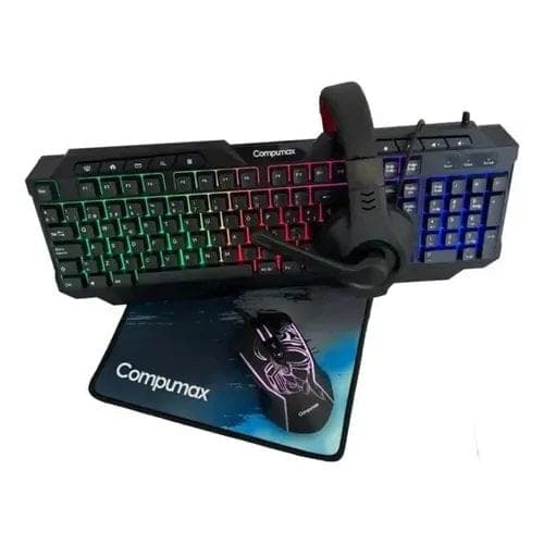 Combo Teclado y Mouse Compumax 4 en 1