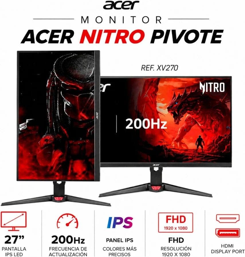 Monitor Acer 27 200HZ 0.5 MS