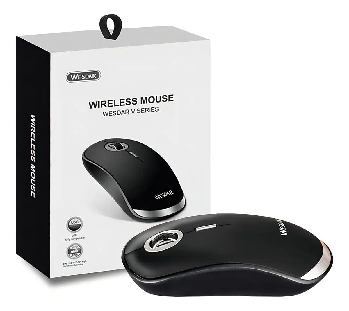 Mouse Inalámbrico Wesdar V1-black