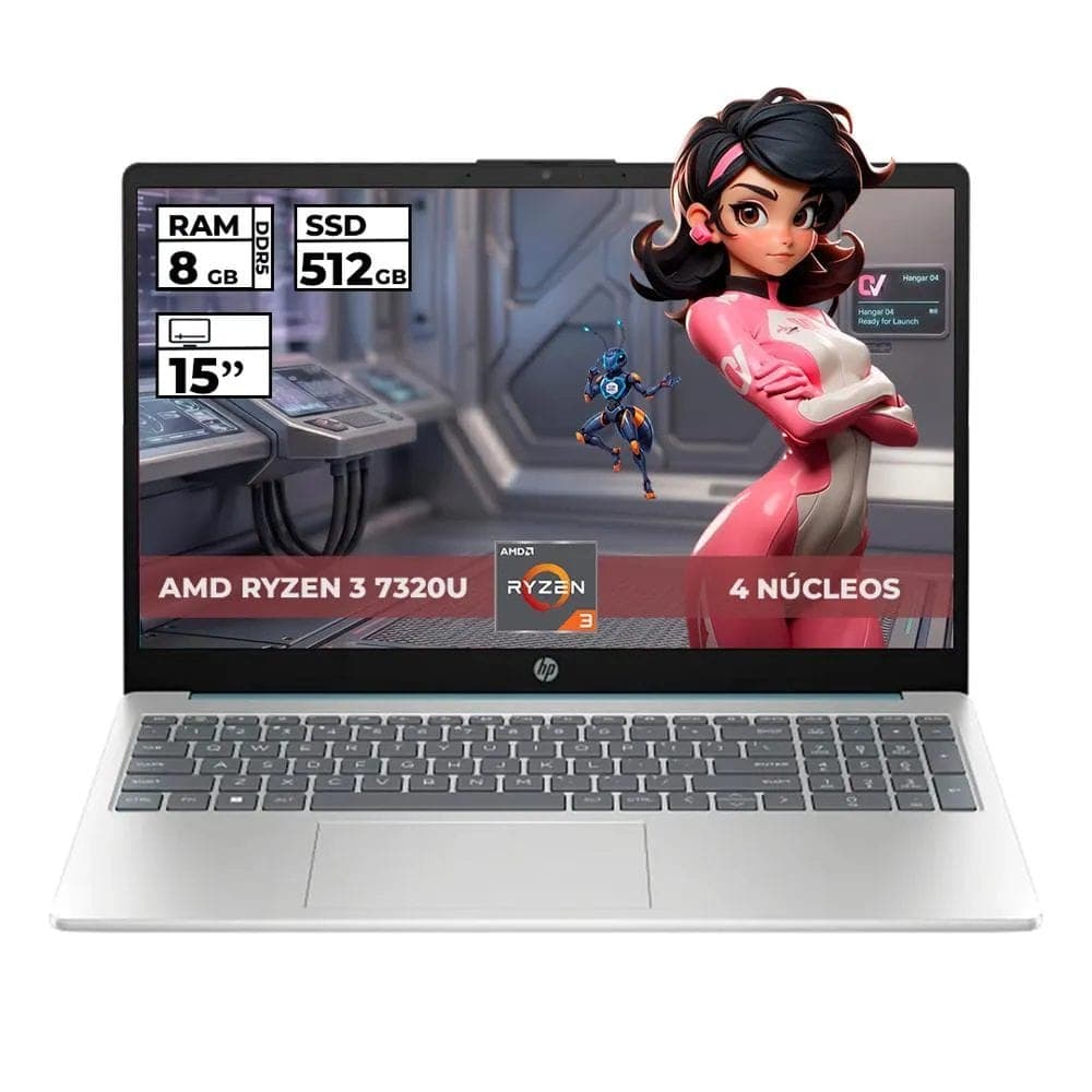 Portátil Ryzen 3 7320U 8GB RAM SSD 512GB