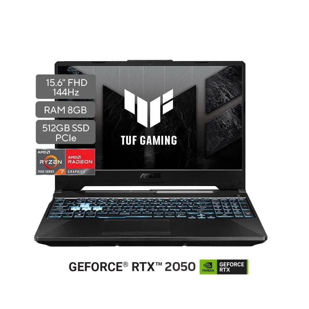 Portátil Ryzen 7 7435HS SSD 512GB 8GB RAM Rtx 2050 4GB