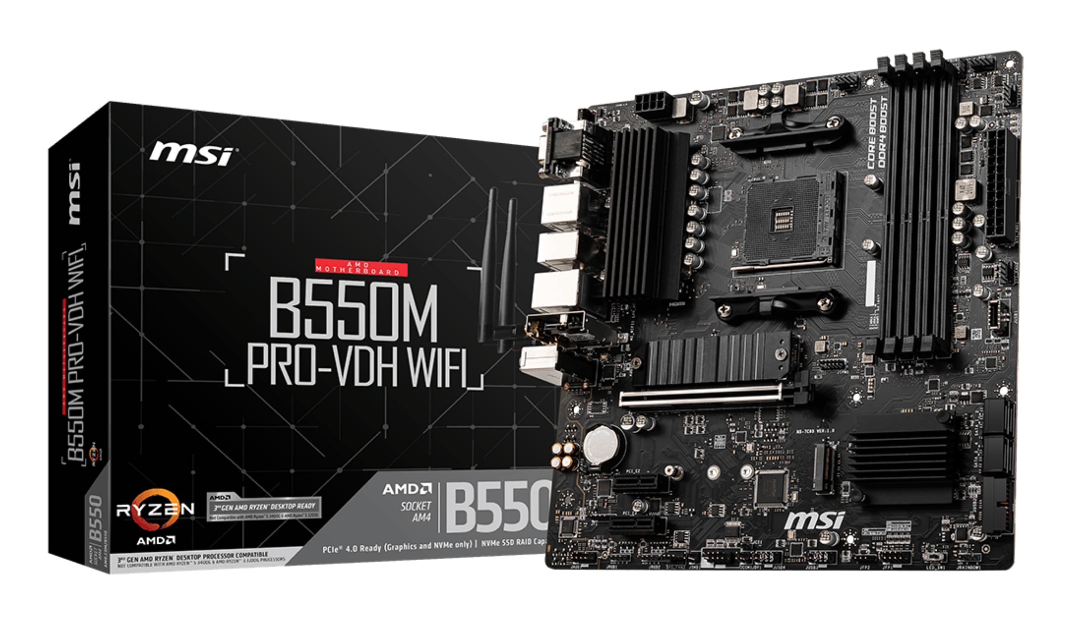 Board MSI B550m Pro,wi-fi Amd