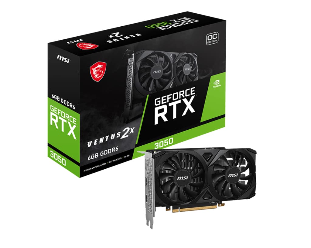 Tarjeta de Video Rtx 3050 6GB MSI Ventus