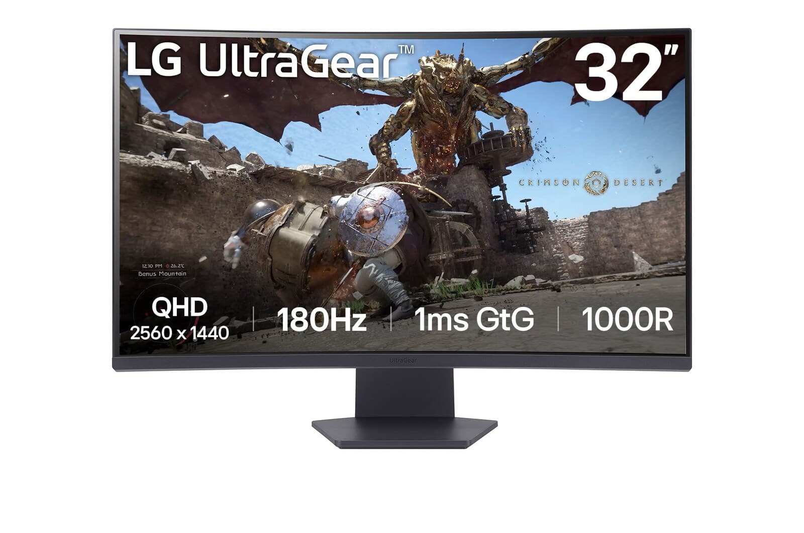 Monitor LG Ultragear 32 Curvo 180HZ 1MS 2K