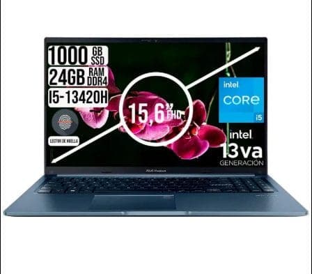 Portátil Asus Vivibook 15,6 Core I5 13420H 24GB de RAM SSD 1TB