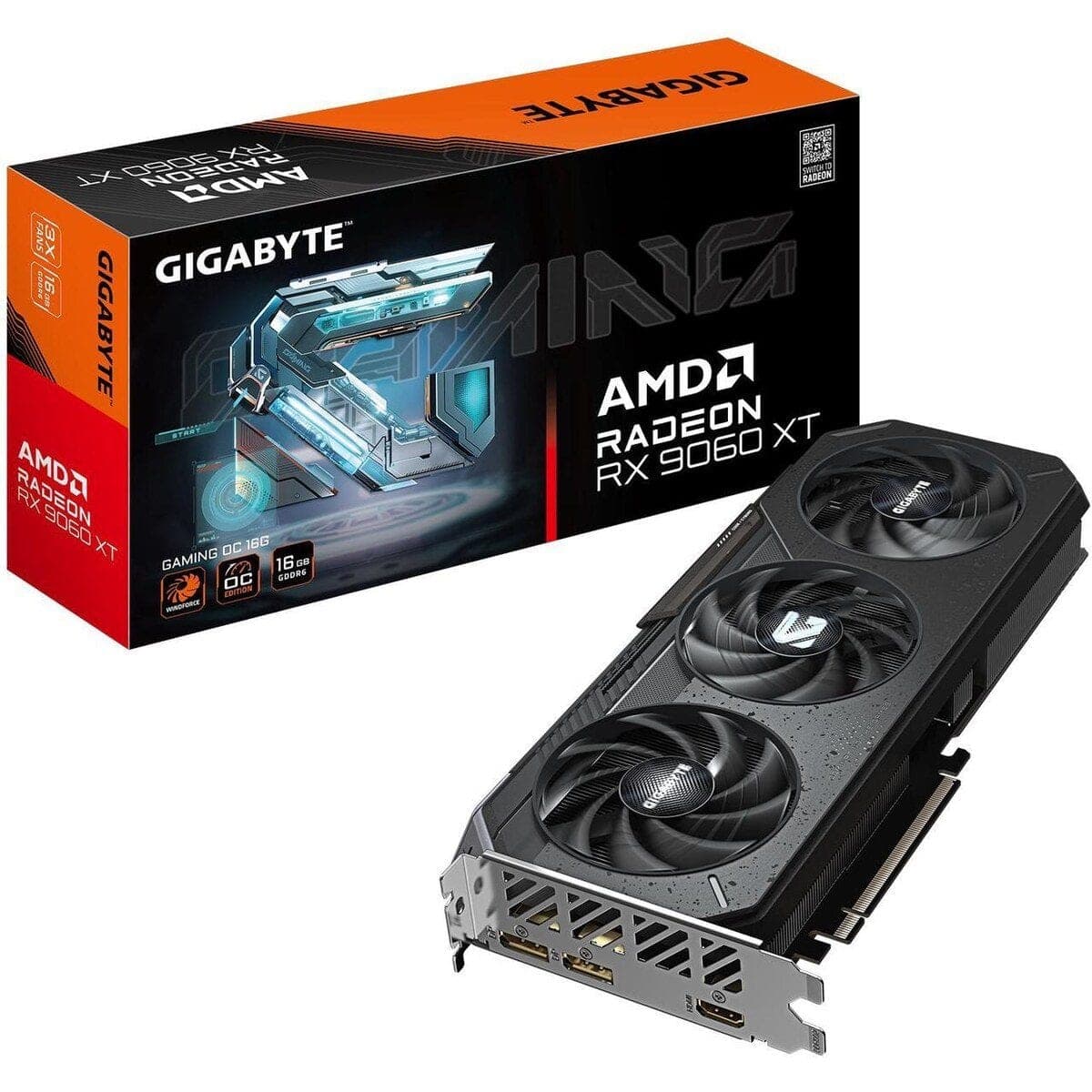 Tarjeta de Video RX 9060 Gigabyte 16GB Black