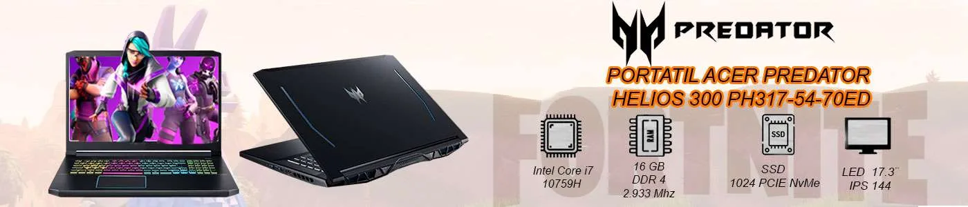 Portatil gamer acer