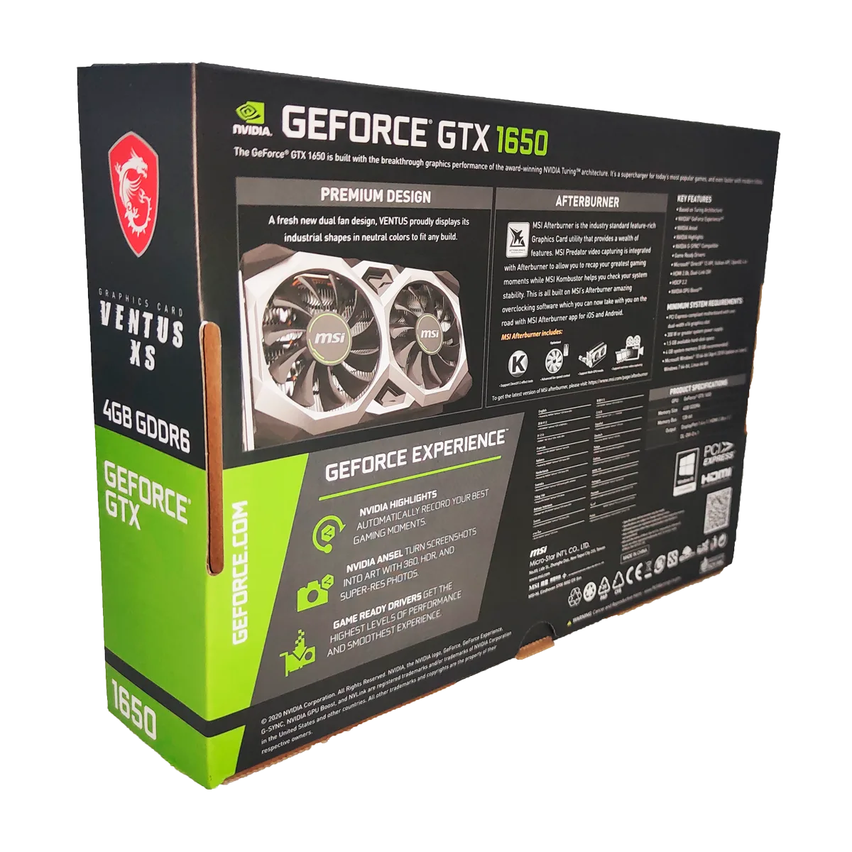 Tarjeta MSI Grafica Geforce GTX 1650 - Imagen 2